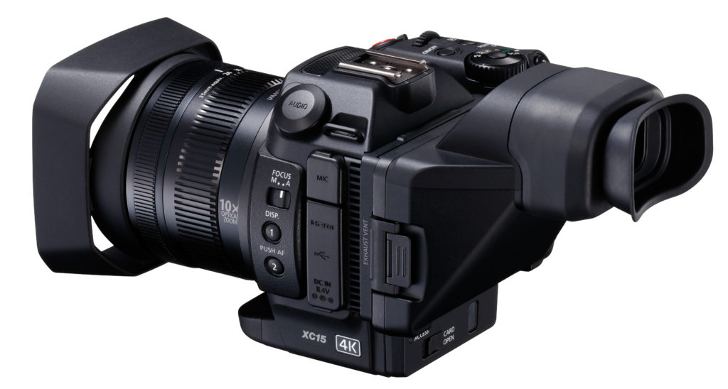 Canon XC15 med lupesøker.